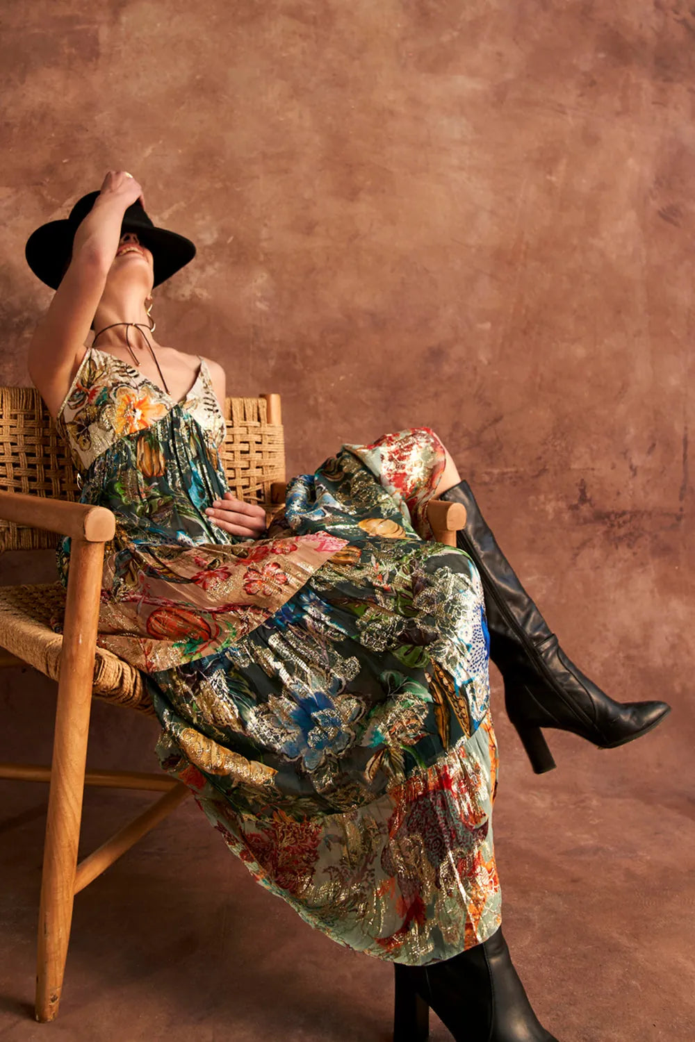 Katherine Maxi Dress women's maxi dress featuring an elegant flowing silhouette and distinctive contemporary design, styled for summer holidays, resort dinners, destination celebrations and special occasions.