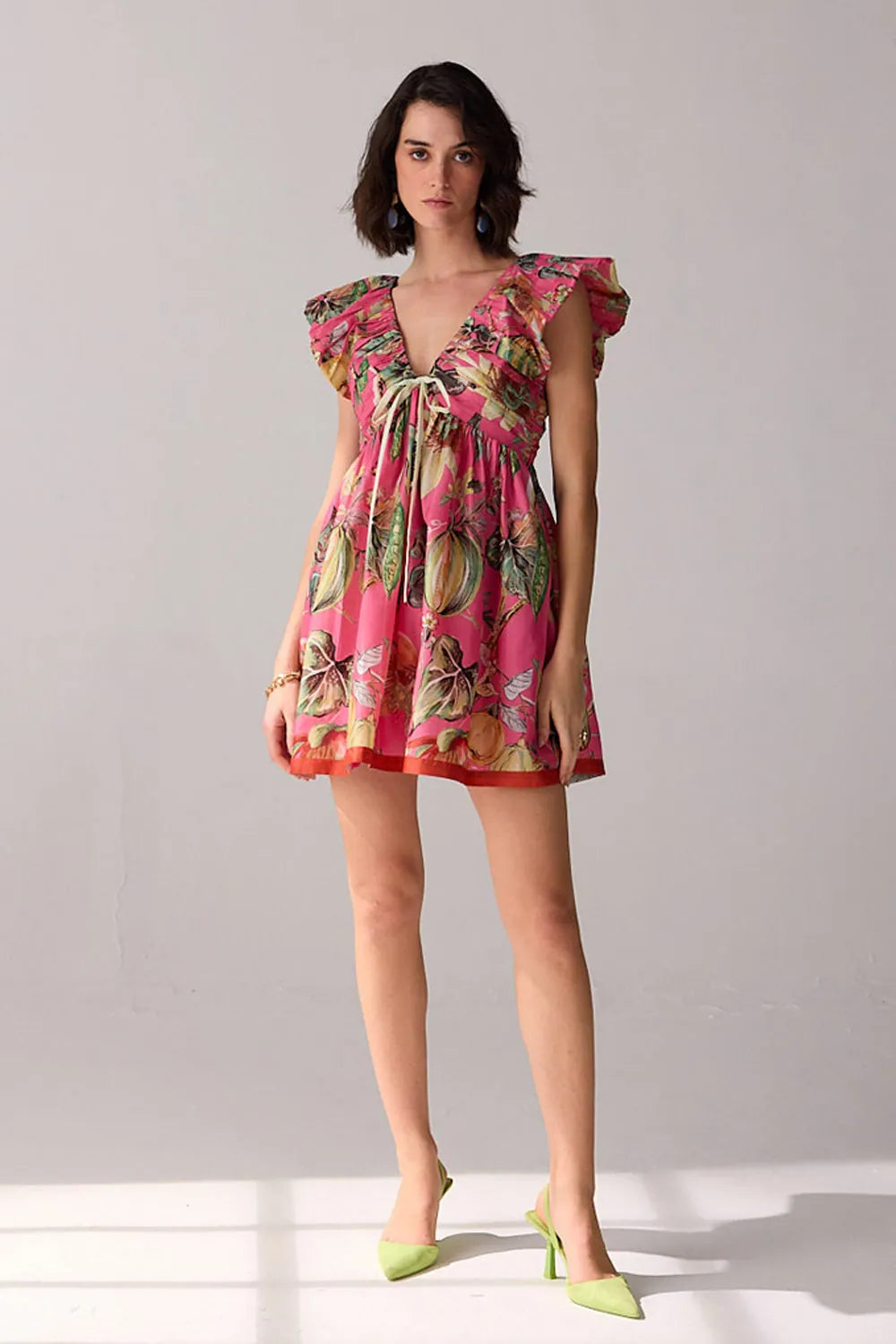 Nirvi Mini Dress women's mini dress featuring a contemporary silhouette and distinctive design details, styled for summer brunches, resort vacations, holiday outings and casual celebrations.