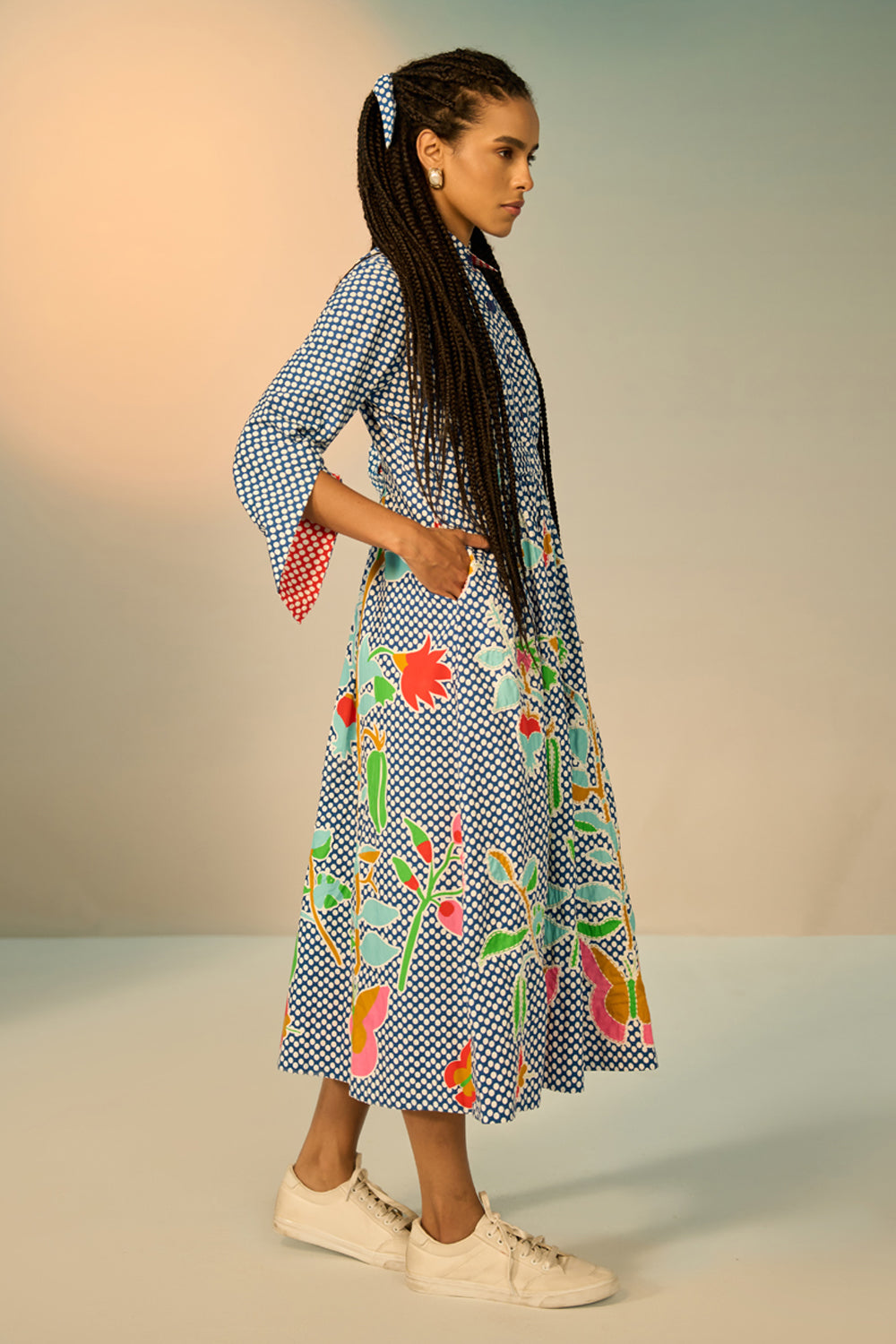 Rumi Embroidered Midi Dress women's midi dress featuring intricate embroidery, a flattering waistline and a graceful flowing skirt, combining detailed craftsmanship with a feminine silhouette, styled for summer brunches, garden parties, resort vacations and daytime celebrations.