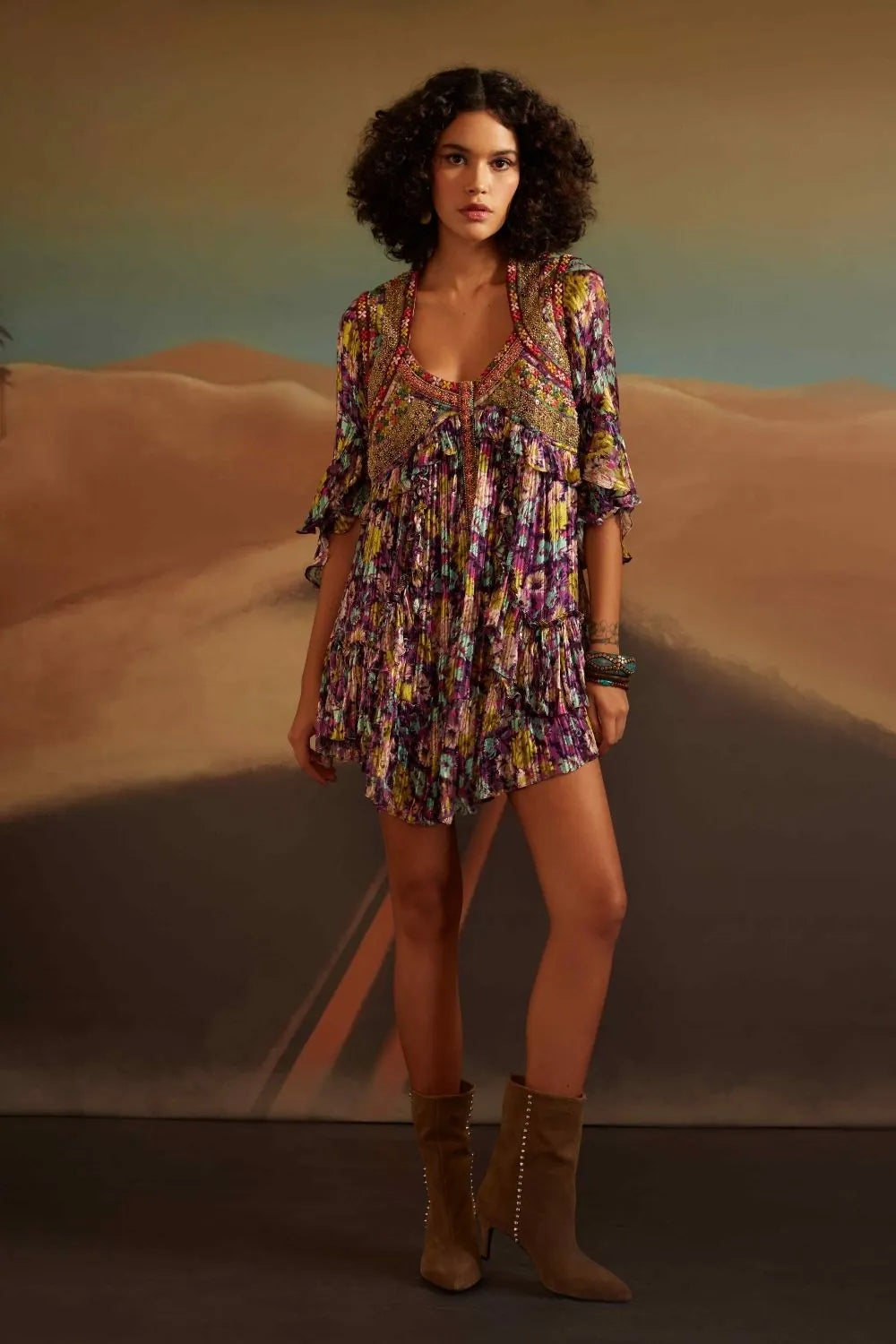 Trisha Swing Mini Dress women's mini dress featuring a relaxed swing silhouette, playful flared hem and contemporary design, styled for summer brunches, holiday outings, resort vacations and casual daytime celebrations.