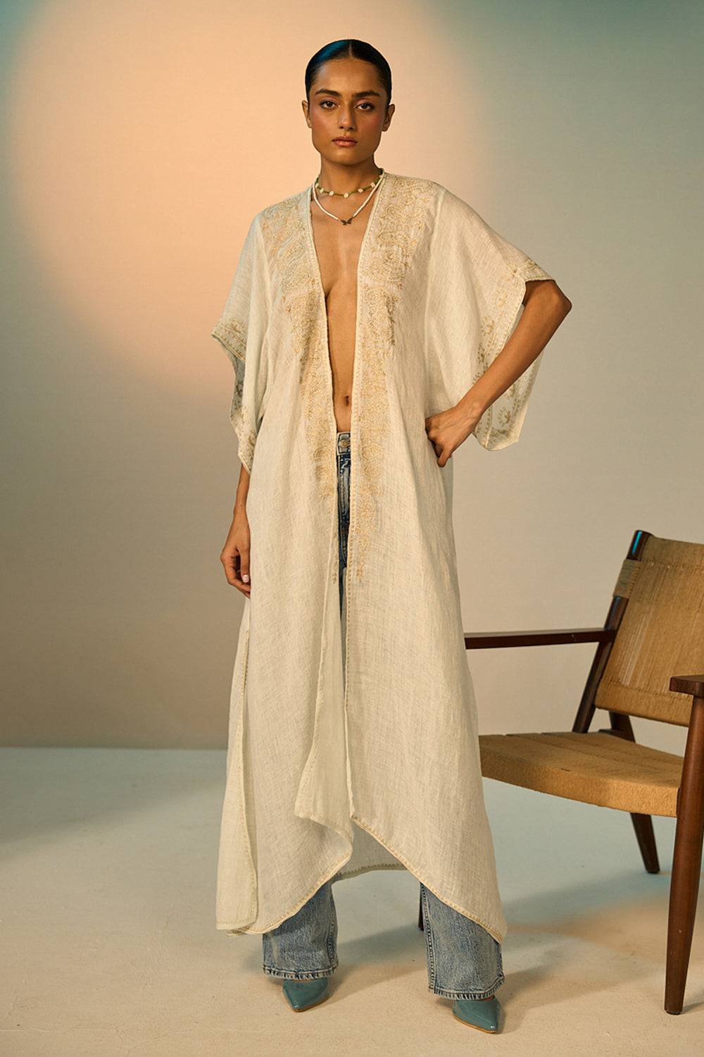 Croatia Linen Coverup women's light blue linen cover-up featuring a breezy relaxed silhouette and lightweight fabric, designed for layering over swimwear, shorts or summer outfits during beach holidays, resort vacations and warm-weather getaways.