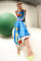 Jocelyn Dress women's dress featuring a contemporary silhouette and distinctive design details, styled for summer outings, resort vacations, brunches and special occasions.