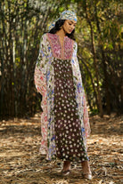 Karissa Kaftan women's embroidered kaftan featuring a flowing relaxed silhouette, intricate decorative embroidery and statement detailing, styled for beach holidays, resort vacations, poolside lounging and elegant summer getaways.