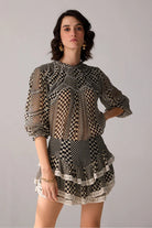 Keira Blouse with Skorts women's co-ord set featuring a stylish blouse paired with matching skorts, combining a contemporary silhouette with a coordinated look, styled for summer brunches, resort vacations, daytime outings and casual celebrations.