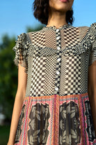 Closeup look of Lee Dress women's dress featuring a contemporary silhouette and distinctive design details, styled for summer outings, casual brunches, resort holidays and daytime gatherings.