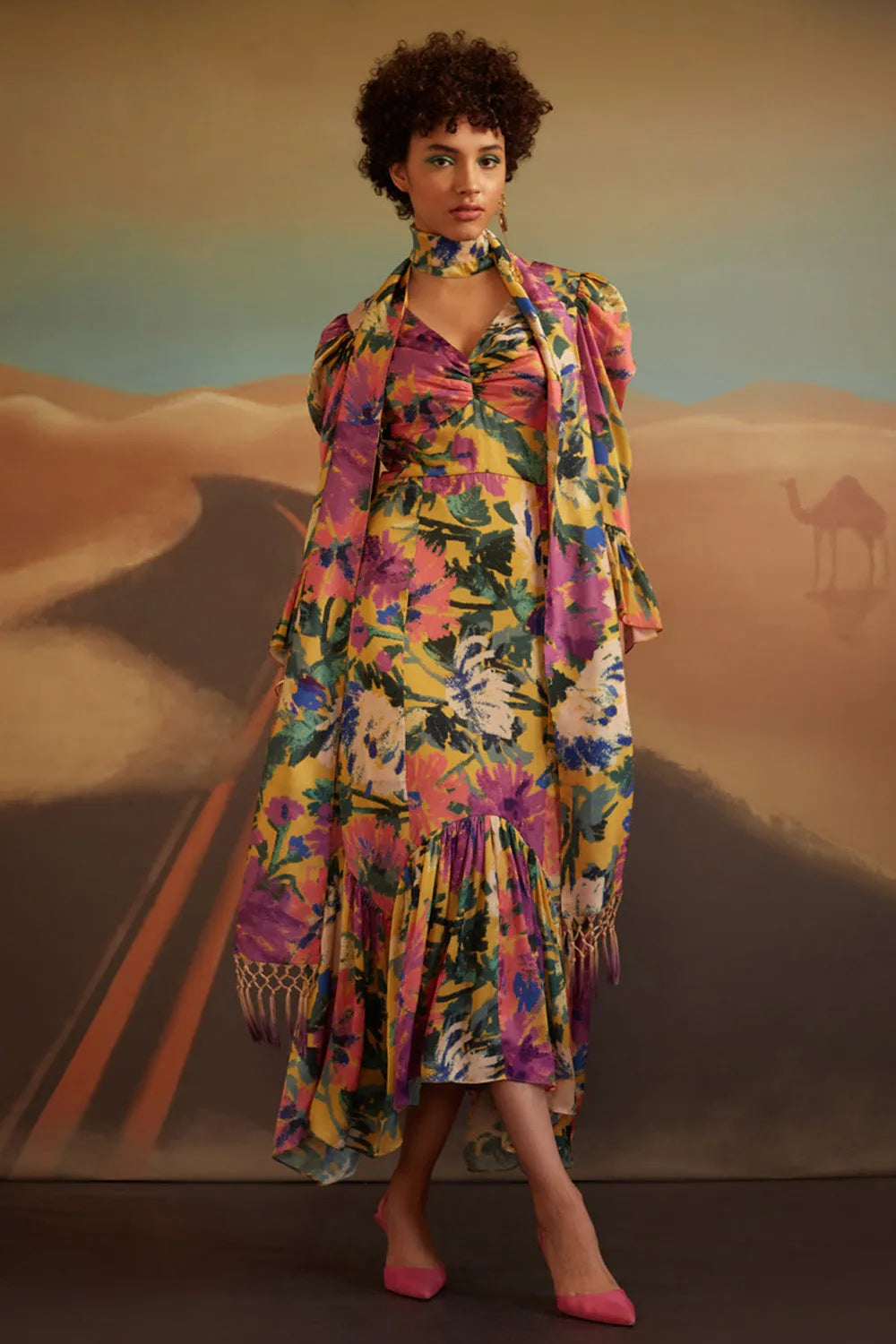 Madeline Dress women's dress featuring a feminine silhouette and contemporary design, styled for summer brunches, resort vacations, daytime celebrations and special occasions.