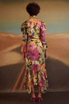 Back view of Madeline Dress women's dress featuring a feminine silhouette and contemporary design, styled for summer brunches, resort vacations, daytime celebrations and special occasions.