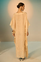 Back view of Miami Linen Coverup women's linen cover-up featuring a lightweight, breathable fabric and relaxed flowing silhouette, designed for layering over swimwear during beach holidays, resort vacations, poolside lounging and warm-weather getaways.