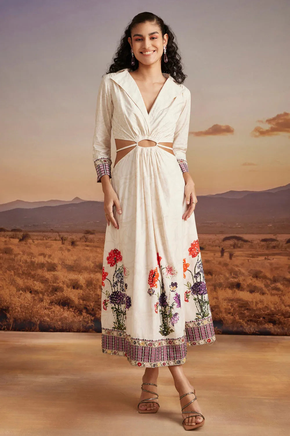 Mirabella Cutout Dress women's cutout dress featuring a figure-defining silhouette and contemporary cutout detailing, styled for resort evenings, summer parties, vacation dinners and special occasions.