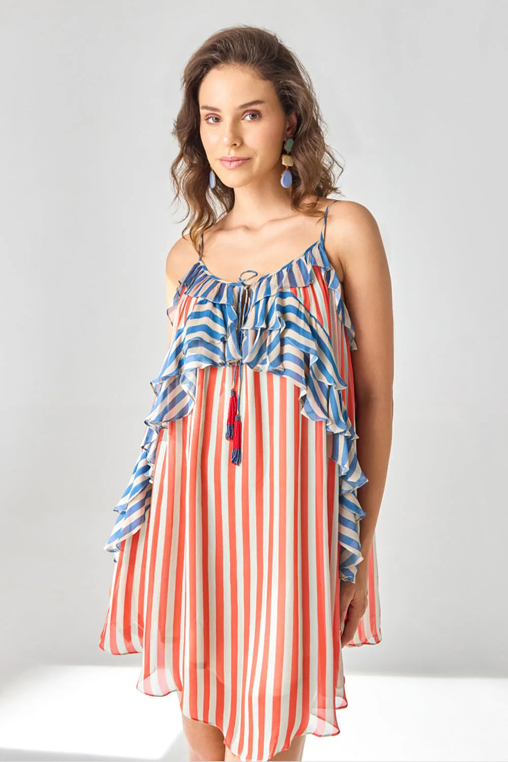 Naomi Mini Dress women's mini dress featuring a contemporary silhouette and distinctive design details, styled for summer brunches, resort getaways, vacation outings and casual celebrations.