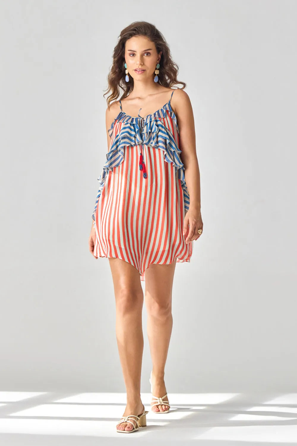 Naomi Mini Dress women's mini dress featuring a contemporary silhouette and distinctive design details, styled for summer brunches, resort getaways, vacation outings and casual celebrations.