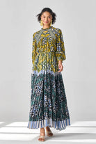 Full view of Nola Blouse & Skirt women's co-ord set featuring a coordinated blouse and matching skirt with a contemporary silhouette, styled for summer holidays, resort brunches, daytime celebrations and vacation outings.