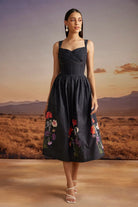 Orsa Dress women's statement dress featuring a contemporary silhouette and distinctive design details, styled for summer brunches, resort vacations, daytime outings and special occasions.