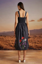 Orsa Dress women's statement dress featuring a contemporary silhouette and distinctive design details, styled for summer brunches, resort vacations, daytime outings and special occasions.