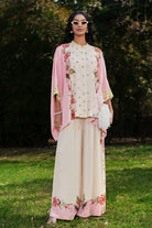 Percy Embroidered Cape With Pants Set women's coordinated outfit featuring an embroidered cape paired with matching pants, combining decorative detailing with a flowing silhouette, styled for resort vacations, festive gatherings, summer celebrations and elegant evening occasions.