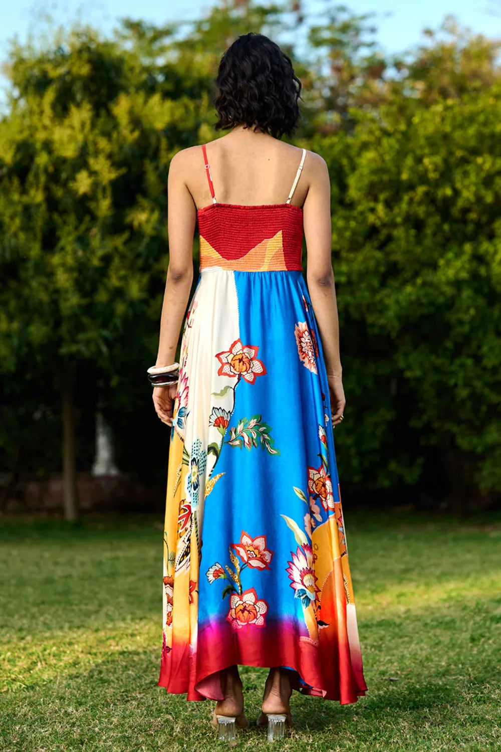 Pero Spaghetti Dress women's spaghetti-strap dress featuring a feminine silhouette and contemporary design, styled for summer holidays, resort outings, brunches and warm-weather celebrations.