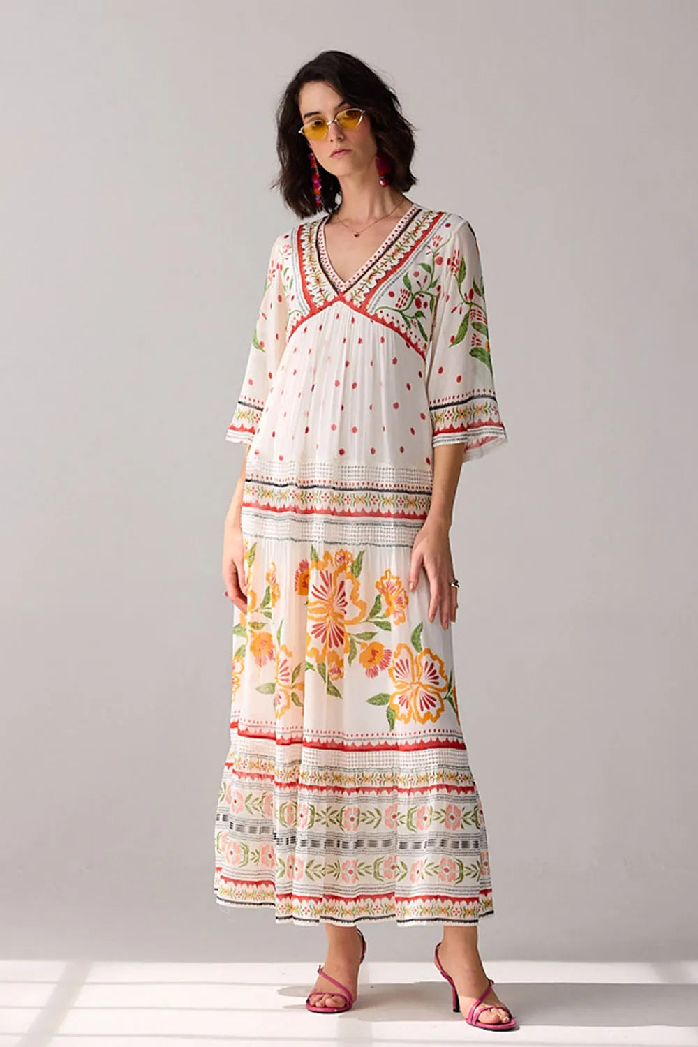 delilah floral maxi dress Delilah Gown rose floral print dress