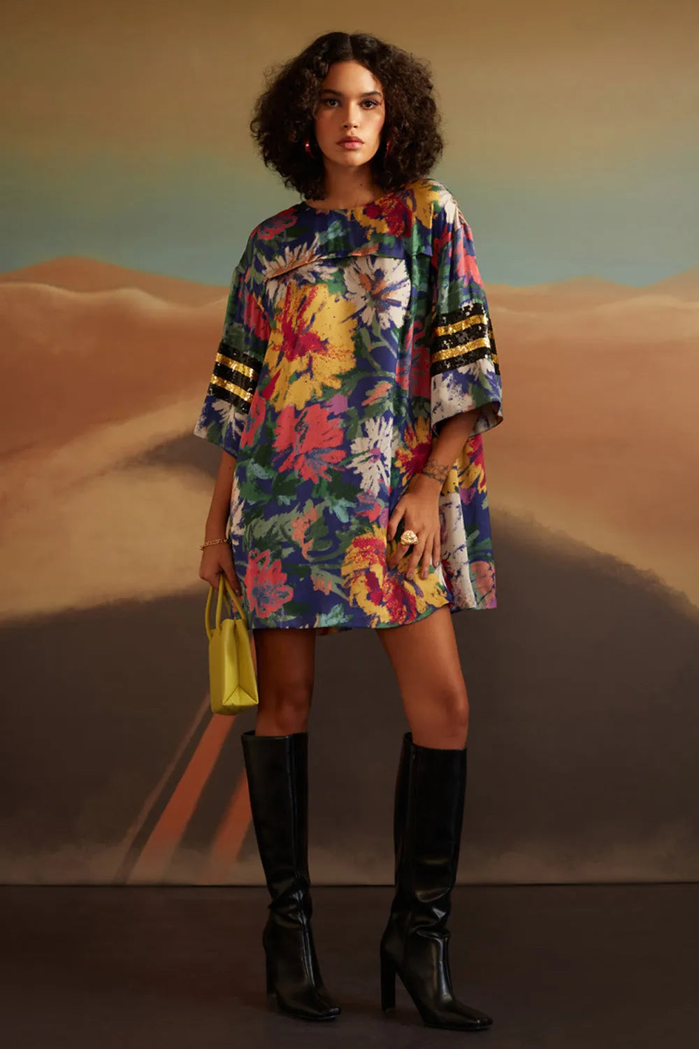 Yana Dress women's statement dress featuring a feminine silhouette and contemporary design details, styled for summer brunches, resort vacations, daytime outings and special occasions.