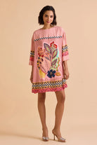 Zion Dress women's statement dress featuring a contemporary silhouette and distinctive design details, styled for summer outings, resort vacations, brunches and special occasions.